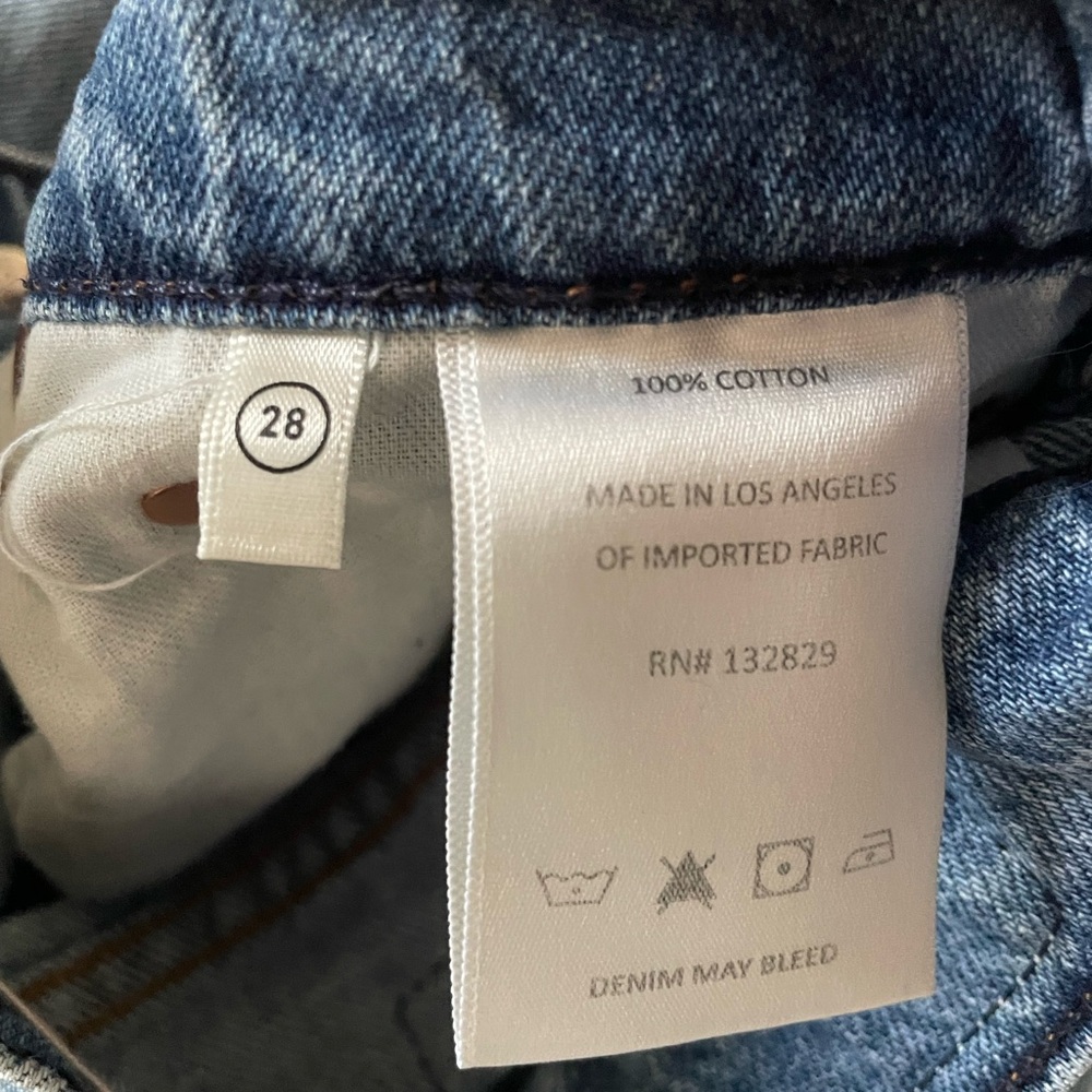 GRLFRND Light Blue Brooklyn High Rise Straight Jeans - Picture 5 of 10
